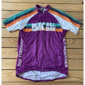 New VOLEA Short Sleeve Full Zip Cycling Jersey L